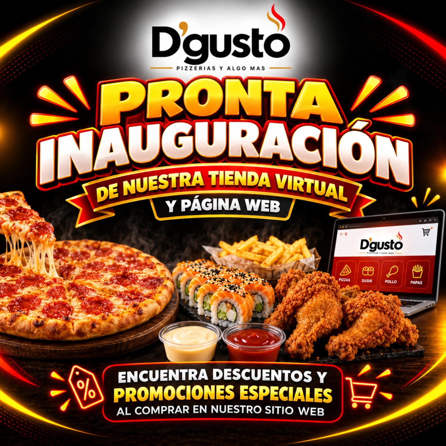 D'gusto, pronta inauguración de nuestro sitio web